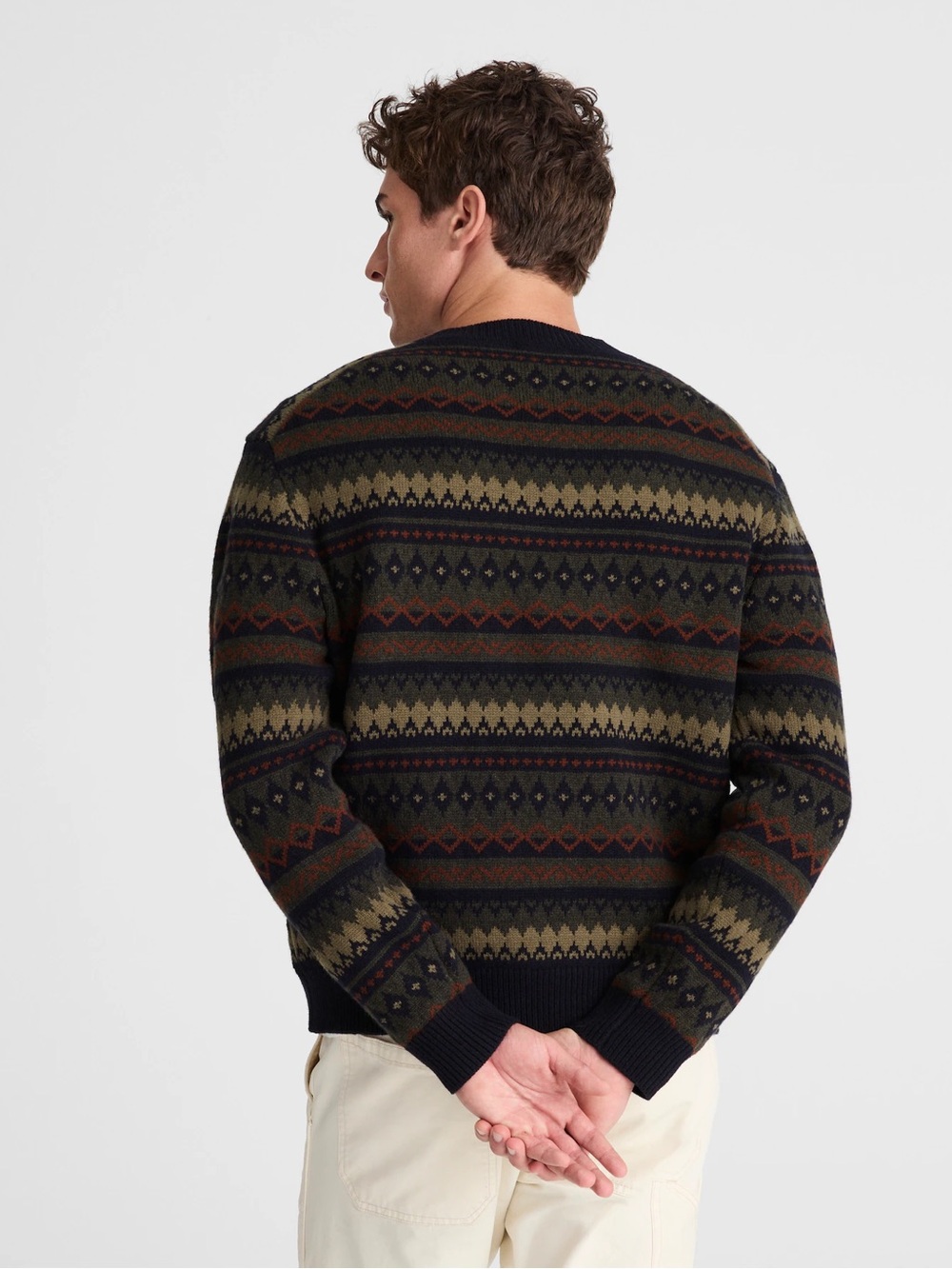 Madewell Fair Isle Crewneck Sweater in Heritage Merino Wool